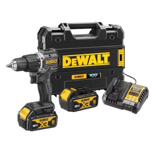 Dewalt 18V 100 Year Combi Drill + 2x 5.0Ah Batteries