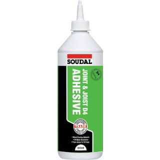 Soudal D4 PU Wood Adhesive For Joint And Joist Bonding 1kg