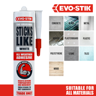 Evo-Stik Sticks Like Sh*t Turbo Adhesive White 290ml