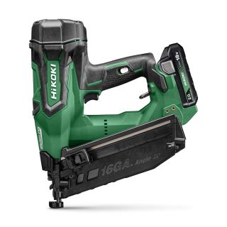 Hikoki 2nd Fix Angled Nail Gun + 2x 2.0Ah Batteries & Charger NT1865DMB