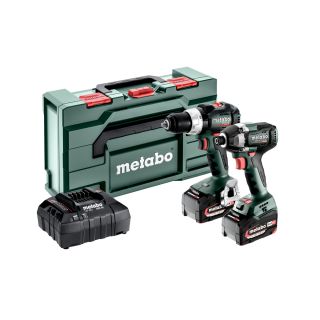 Metabo Combo Set 2.8 18V 2x 5.2Ah Batteries & Charger (SB18LTBL, SSD18LT200BL)