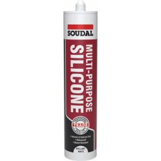 Soudal Multi-Purpose Silicone Brilliant White 270ml