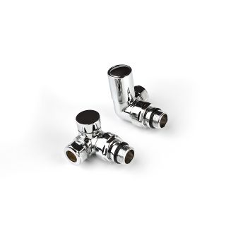 Inta Modern Corner Radiator Valves Pair 1032CP