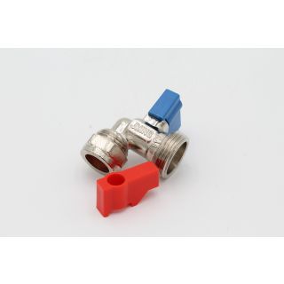 Service Valve CP Angled 15mmx1/2in