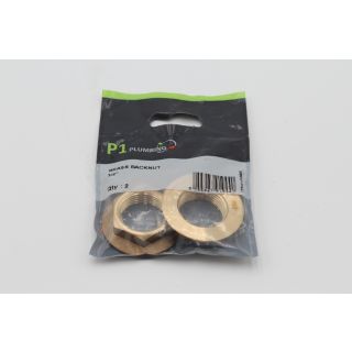 Embrass 3/4 Brass Backnut Heavy 348917 (Qty 2)