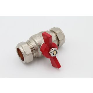 Embrass 305680 Ep Butterfly Ball Valve Full Bore Red Handle 15mm