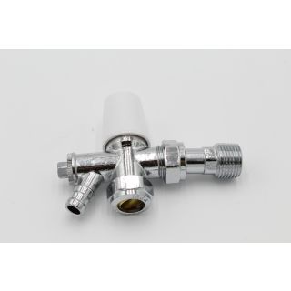 Altecnic 15mm Angled Lockshield+Drain Off CEMDRN15