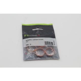 Embrass 3/4 Copper Olives (Imperial) 324154 (Qty 5)