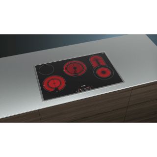 Siemens Quicklite Ceramic Hob IQ300 Black 80mm 4 Zone ET875FCP1D