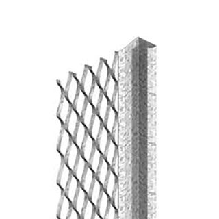 Expamet Galv Plaster Stop Bead (60mm Wing) 13mmx2.4m