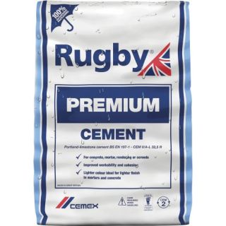 Rugby Premium Cement PLASTIC Bag 25kg