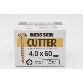 Reisser Cutter Screws 4.0x60mm (Box 200)
