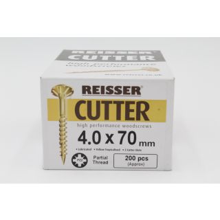 Reisser Cutter Screws 4.0x70mm (Box 200)