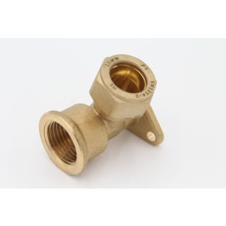 COMPRESSION 15mm x 1/2 CxFI 3 HOLE WALLPLATE ELBOW