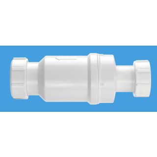 MCALPINE  SELF CLOSING WASTE VALVE 1 1/4  MACVALVE-1