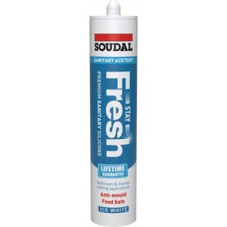 Soudal Stay Fresh Acetoxy Anti-Mould Silicone Clear 290ml