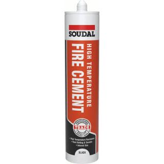 Soudal High Temperature Fire Cement Black 290ml
