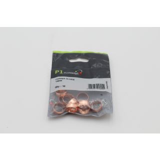 15mm Copper Olives (10) 324118-PAC
